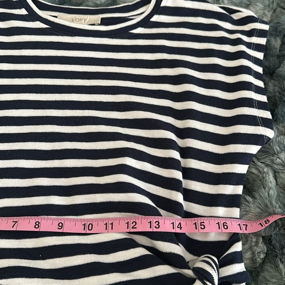 Loft Navy & White Cotton Dress - Picture 8 of 10